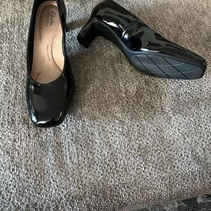 Clarks Black Patent Leather Shoes